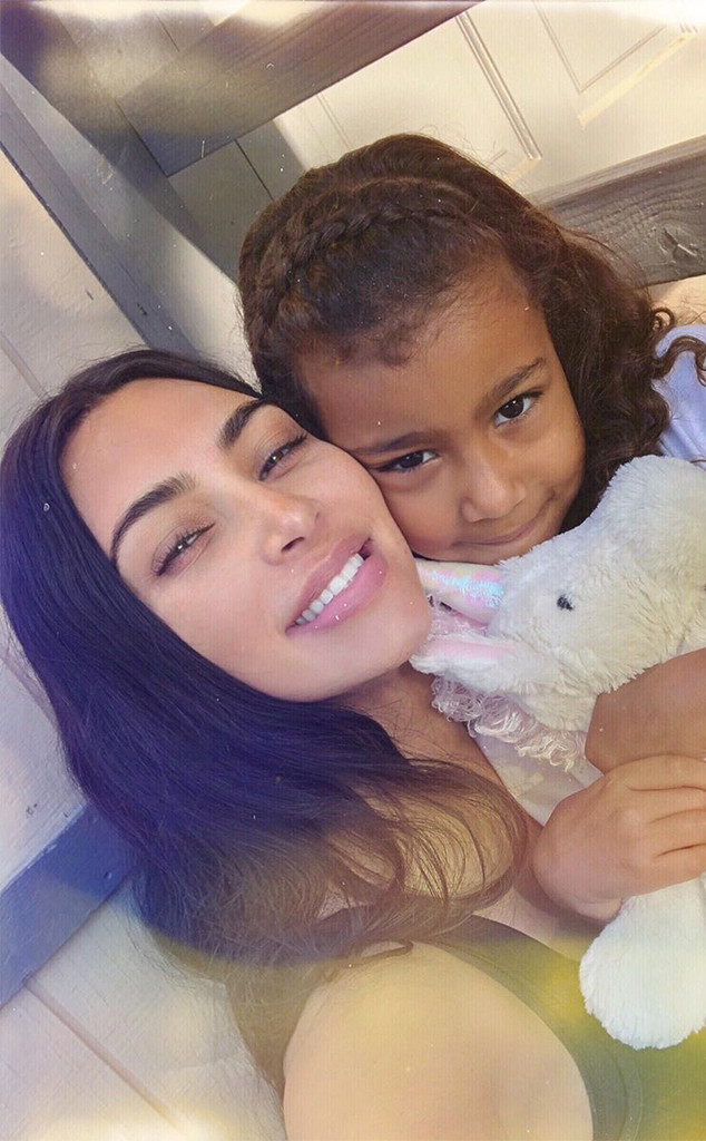 Kim Kardashian, North West, Instagram Kim Kardashian, North West, Instagram